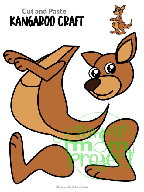 Printable Kangaroo Craft Template